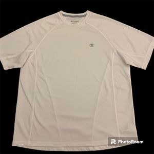 Champion Cool White Double Dry T Shirt Lg